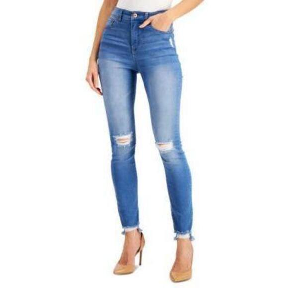 INC International Concepts Essex Curvy-Fit Ankle Jeans Lash Wash 4/27 - Picture 1 of 1